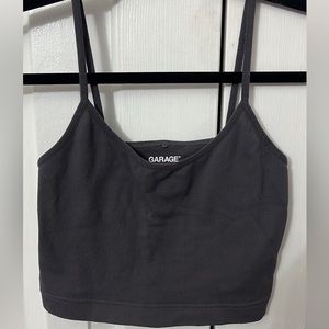 Garage purplish-grey cropped cami